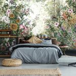 Virágoskert mintás fotótapéta 416x290cm