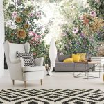 Virágoskert mintás fotótapéta 520x318cm