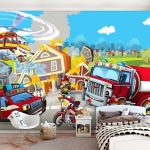 Tűzoltók fotótapéta 254x184cm