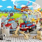 Tűzoltók fotótapéta 368x254cm