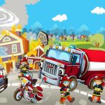 Tűzoltók fotótapéta 152,5x104cm