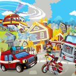 Tűzoltók fotótapéta 416x290cm