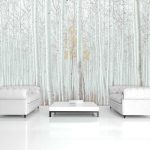 Nyírfa erdő mintás fotótapéta 152,5x104cm