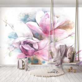 Akvarell Magnolia fotótapéta 104x70,5cm