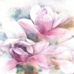 Akvarell Magnolia fotótapéta 312x219cm