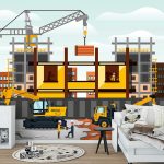 Építkezés fotótapéta 416x254cm