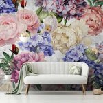 Vintage flowers fotótapéta 254x184cm
