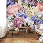 Vintage flowers fotótapéta 152,5x104cm