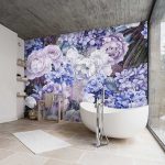 Purple Flowers fotótapéta 208x146cm