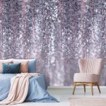 Lilaakác mintás fotótapéta 416x254cm