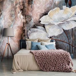 Orientális csipke és virágmintás fotótapéta 104x70,5cm