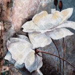 Orientális csipke és virágmintás fotótapéta 312x219cm