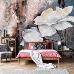 Orientális csipke és virágmintás fotótapéta 416x290cm