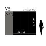 Színes pünkösdi rózsa mintás fotótapéta 368x254cm