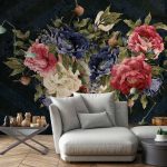 Angol rózsa mintás fotótapéta 208x146cm