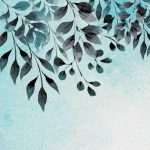 Zöld leveles fotótapéta 416x290cm