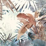 Színes pálmalevelek fotótapéta 208x146cm