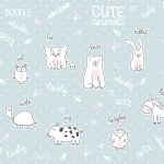 Cute Animals fotótapéta 152,5x104cm