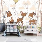 Őzikés fotótapéta 416x290cm