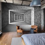 3D hatású alagút mintás fotótapéta 254x184cm