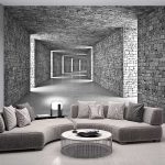 3D hatású alagút mintás fotótapéta 208x146cm