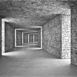 3D hatású alagút mintás fotótapéta 208x146cm