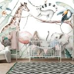 Trópusi állatok a dzsungelben fotótapéta 254x184cm