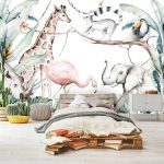 Trópusi állatok a dzsungelben fotótapéta 416x290cm