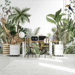 Dzsungel és trópusi állatmintás fotótapéta 400x280cm