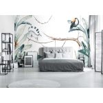 Trópusi levél és állatmintás fotótapéta 460x300cm