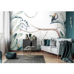 Trópusi levél és állatmintás fotótapéta 416x290cm