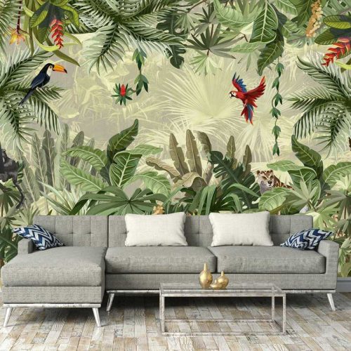 Egzotikus dzsungel mintás fotótapéta 368x280cm