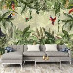 Egzotikus dzsungel mintás fotótapéta 254x184cm