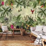 Egzotikus dzsungel mintás fotótapéta 152,5x104cm