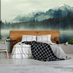 Köd a tó felett fotótapéta 208x146cm