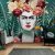 Frida Kahlo portré trópusi mintával fotótapéta 416x254cm
