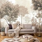 Bronz erdő fotótapéta 416x290cm