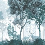 Modern erdő mintás fotótapéta 416x254cm