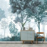 Modern erdő mintás fotótapéta 416x254cm