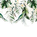 Trópusi pálmalevél mintás fotótapéta 254x184cm