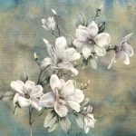 Magnolia mintás fotótapéta 416x290cm