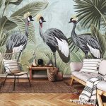 Trópusi darumadár mintás fotótapéta 152,5x104cm