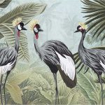 Trópusi darumadár mintás fotótapéta 208x146cm