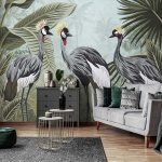 Trópusi darumadár mintás fotótapéta 312x219cm