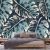 Óriás kék filodendron levél mintás fotótapéta 254x184cm