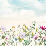 Mezei virágmintás vlies fotótapéta 208x146cm