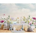 Mezei virágmintás vlies fotótapéta 416x254cm
