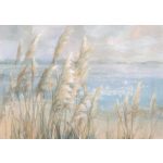 Festett hatású hullámzó nádas a tóparton mintás fotótapéta 104x70,5cm