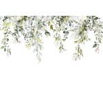 Csüngő zöld levél mintás fotótapéta 400x280cm