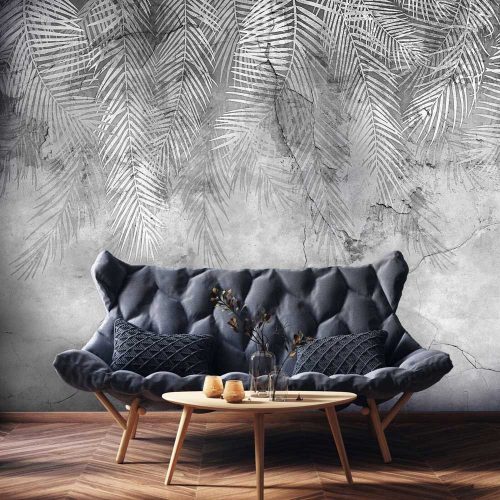 Loft stílusú pálmalevél mintás fotótapéta 368x280cm